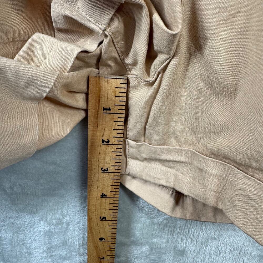Sanctuary Womens Short 30 Tan Elastic Waist Poplin Cuffed Casual Pockets Stretch - Picture 8 of 11